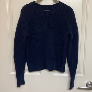 Banana Republic Navy Blue Cropped Sweater